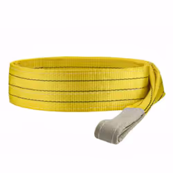 Élingue plate double épaisseur. - Couleur : Jaune - Résistance : 3 tonnes - Largeur : 90 mm - Certifiée : CE EN 1492:1: 2000  ...