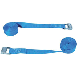 Sangle a boucle 100% polypropylene 2 pieces 2.5m bleu 400kg 002525/2 5