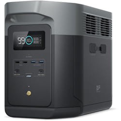 Station électrique portable Ecoflow delta 2 Max, capacité 2048Wh, batterie lfp 3 000 cycles, recharge rapide, puissance de sortie 3100 w, générateur