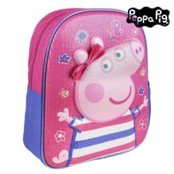 Sac à dos enfant 3D Peppa Pig - Rose