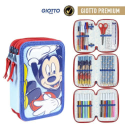 Plumier avec accessoires triple enfant Cerda Premium Mickey