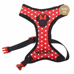 Harnais pour Chien - Disney - Minnie - Rouge - Rose - Taille XXS/XS