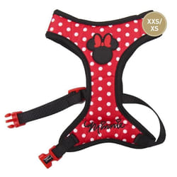 Harnais pour Chien - Disney - Minnie - Rouge - Rose - Taille XXS/XS