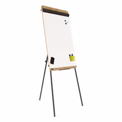 Rocada NAT0610 chevalet de conférence et accessoires Autonome 670 x 990 mm Mélamine, Acier Noir, Blanc, Bois