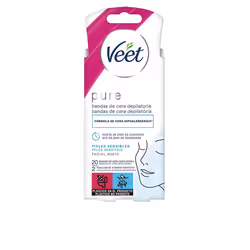Bandes De Cire Pure peaux sensibles du visage 20 u