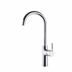Grifo monomando para fregadero de cocina de la serie ATICA de Ramon Soler de caño de cisne (de altura 400 mm, salida de agua ...