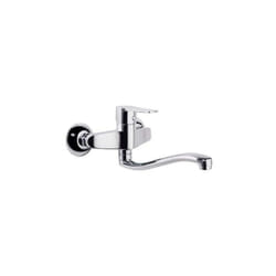 Mitigeur évier mural bec bas orientable Titanium