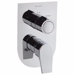Présentation Résistant au choc thermique Débit à 3 bar : 22 l/min en sortie bain et 21 l/min en sortie douche Cartouche céram ...