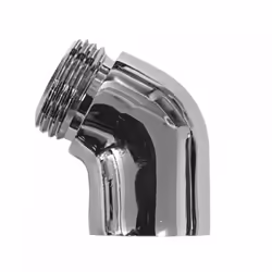 Coude d'adaptation pour douchette Laiton chromé: nickel de 15 microns d'épaisseur, chrome 0,3 microns. Répond aux exigences d ...