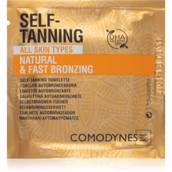 Vous peinez à obtenir la peau bien bronzée dont vous rêvez&nbsp;? Les lingettes auto-bronzantes Comodynes Self-Tanning facili ...