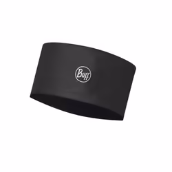 Buff Opaska COOLNET UV WIDE HEADBAND SOLID BLACK, Adulte, Unisexe, Bandeau, Noir, Bandeau athlétisme, Toutes les saisons