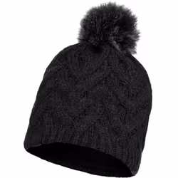Bonnet Buff Knitted & Fleece Caryn Graphite