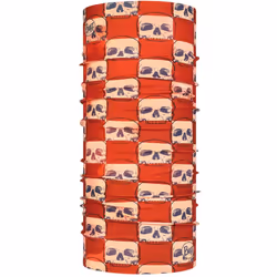 Buff Original EcoStretch Skull Plaid Couvre-chef multifonctionnel, orange pour Hommes
