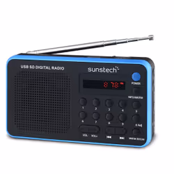 Sunstech Portable digital AM/FM radio Black