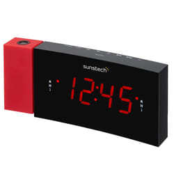 Sunstech FRDP3 Horloge Numérique Noir, Rouge
