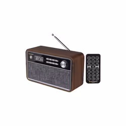 Sunstech RPBT500 Portable Numérique Noir, Bois