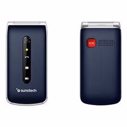 Sunstech CELT18, Clapet, Double SIM, 6,1 cm (2.4"), 0,3 MP, 1100 mAh, Bleu