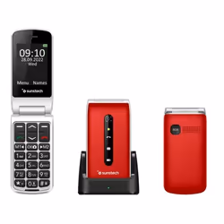 Sunstech CELT18 Rouge Téléphone pour seniors