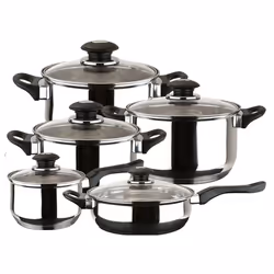 Magefesa Family 10, Acier inoxydable, Aluminium, Acier inoxydable, Acier inoxydable, Noir, Verre, Ergonomique