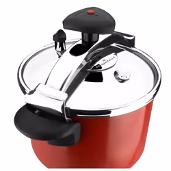 Magefesa 01OPCASTR06 autocuiseur pour cuisinière 6 L Noir, Rouge, Acier inoxydable