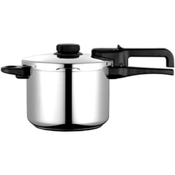 FAGOR DUAL Xpress 6 Autocuiseur 6 Litres, Induction, Acier Inoxydable 18/10, Régulateur de Pression Argent