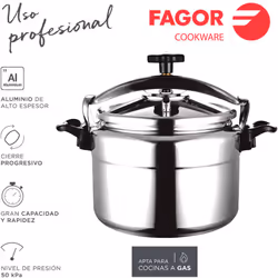 Fagor 15 l chef extremen fast cooker. corps en aluminium épais pour la légèreté et une excellente efficacité énergétique. niv ...