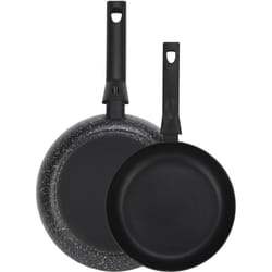 Fagor - Nela Marble Set de 2 Poêles à Frire Induction 20-24cm Aluminium 3 mm, Antiadhésif sans pfoa Noir
