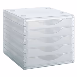 Archivo 2000 4005 CS TL, 5 tiroir(s), Transparent, Polystyrène, 23,4 cm, 3,8 cm, 270 mm