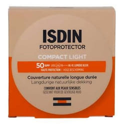 Isdin Fotoprotector Compact Couverture Naturelle Longue Durée SPF50 10 g