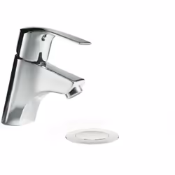 Grifo monomando de lavabo en acabado cromo de la serie K-TRES fabricado por Grifería Tres . Acabado cromo . Fabricado y diseñ ...