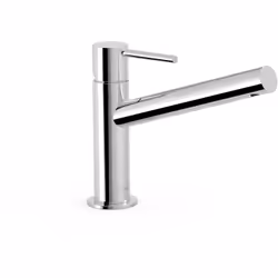 Grifo lavabo monomando caño largo de la serie MAX de Grifería Tres . Acabado: cromo brillo. Sistema antiquemaduras que permit ...