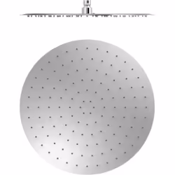 Rociador de ducha de Grifería Tres . Dimensiones: Ø 400 mm. Rótula orientable. Material: Acero inoxidable. Incorpora una válv ...