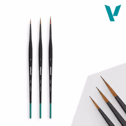 Vallejo B02991, Set de pinceaux, Brosse de conception, Synthétique, 3 pièce(s)