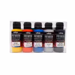 Vallejo 62.103, 60 ml, Noir, Bleu, Rouge, Argent, Jaune, Métallique, Bouteille