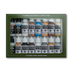 Vallejo 70102 peinture acrylique 17 ml Noir, Bleu, Marron, Or, Gris, Argent, Blanc Bouteille