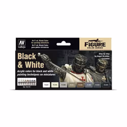 Vallejo 70.151, 17 ml, Beige, Noir, Gris, Ivoire, Teint, Blanc, Mat, Bouteille