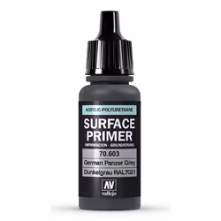 Vallejo 70.603, Apprêt de peinture de base, Métal, Plastique, Polyvinyl chloride (PVC), Bois, Prêt à l'emploi, Gris, 0,017 L, ...
