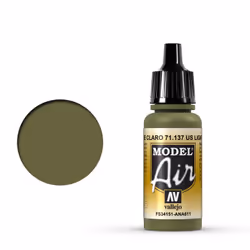Vallejo 71.137, 17 ml, Vert, Mat, Bouteille