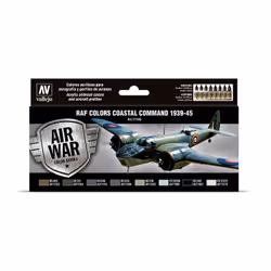 Vallejo 71.148, 17 ml, Noir, Bleu, Vert, Gris, Blanc, Mat, Bouteille