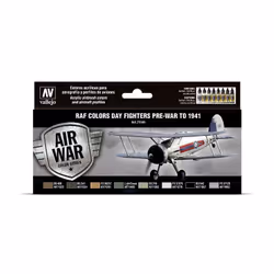 Vallejo 71.149, 17 ml, Aluminium, Noir, Bleu, Marron, Vert, Blanc, Jaune, Bouteille