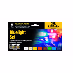 Vallejo 71.154, 17 ml, Bleu, Vert, Ivoire, Orange, Rouge, Blanc, Jaune, Mat, Bouteille