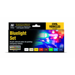 Vallejo 71.154 peinture acrylique 17 ml Bleu, Vert, Ivoire, Orange, Rouge, Blanc, Jaune Bouteille