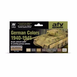 Vallejo 71.206, 17 ml, Marron, Vert, Gris, Ivoire, Olive, Jaune, Mat, Bouteille