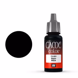 Vallejo 72.051, Noir, Peinture acrylique, Liquide, 17 ml, 1 pièce(s)