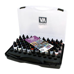 Vallejo Game Air peinture acrylique 17 ml Noir, Bleu, Bronze, Marron, Or, Vert, Gris, Violet, Rouge, Argent, Violet, Blanc, Jaune Bouteille
