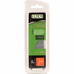 Clous sans tête BRAD AX 1,2mm sous blister de 1000 pièces de la marque SALKI
