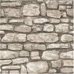 Rouleau De Papier Peint De Haute Qualité Texture Pierre 3d Beige 0,53 X 10m 2061-2 Ich. Papier Peint Intissé Écologique (TNT) ...