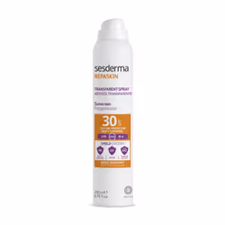 Sesderma REPASKIN Aérosol Transparent SPF 30, Spray de protection solaire, Corps, Spray, Protection, Tous types de peau, 200  ...