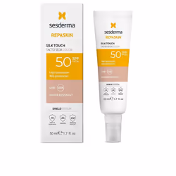 Repaskin Facial toucher soyeux avec couleur SPF50 50 ml