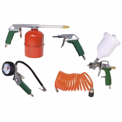 CEVIK CA-CK3300, Kit d'accessoires du compresseur d'air, 5 pièce(s), 5 m, Pistolet de pulvérisation à alimentation par gravit ...